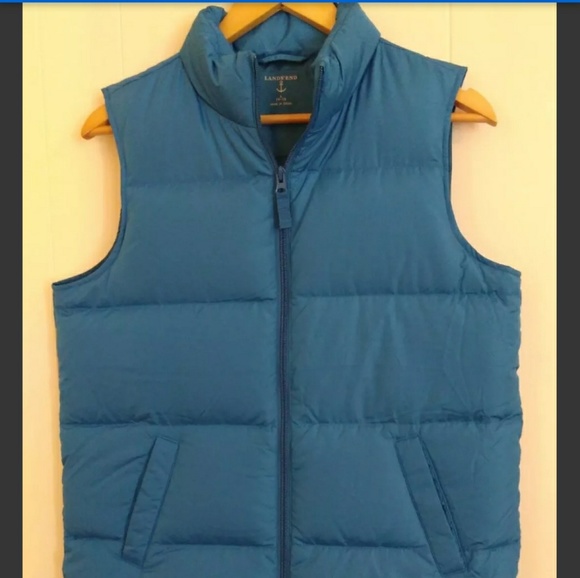 Lands' End Other - Lands End Youth Vest  Down Blue Sleeveless 14-16